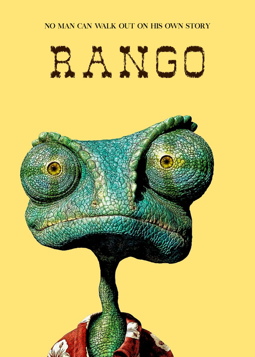 Rango Poster Picture Metal Print Paint By Movue Posters Displate Rango Poster Picture Metal Print Paint By Movue Posters Displate