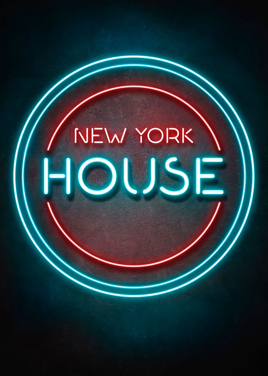'NEW YORK HOUSE MUSIC' Poster by KIMIDIGI Displate