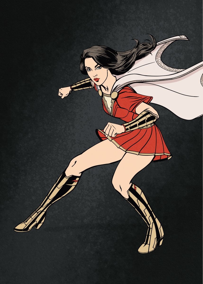 'Lady Shazam' Poster, picture, metal print, paint by DC Comics | Displate