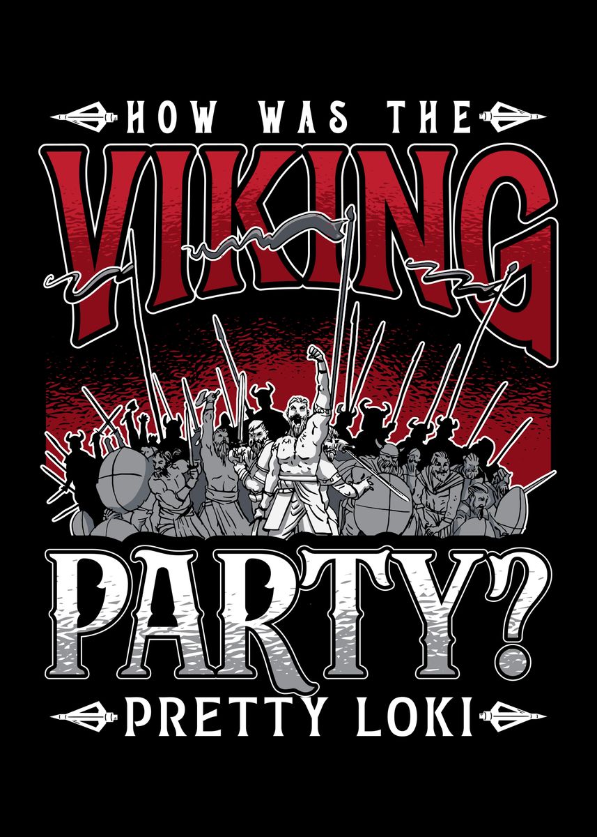 'viking Pretty Loki' Poster By Xul Design 