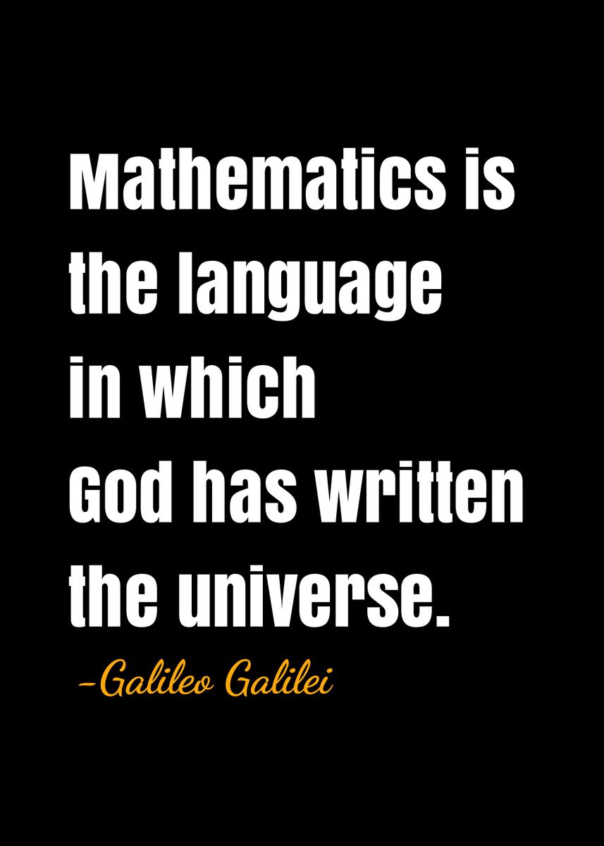 'Galileo Galilei quotes ' Poster, picture, metal print, paint by DIMS ...