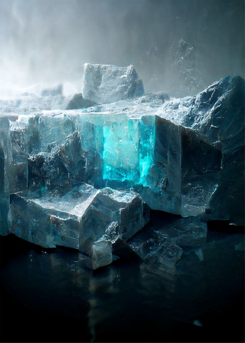 'Ice Block Art' Poster by Create Purkarthofer | Displate