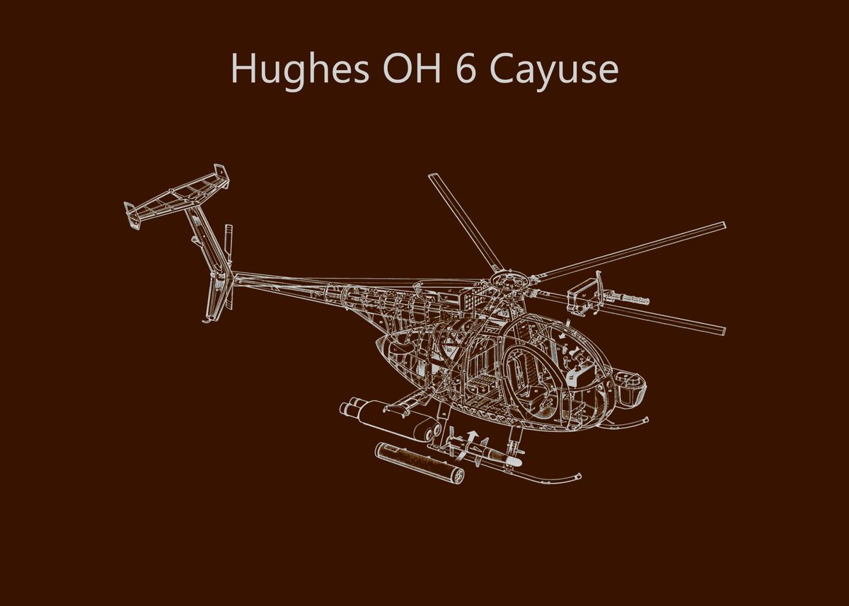 'Hughes OH 6 Cayuse ' Poster by Amazing Artist | Displate