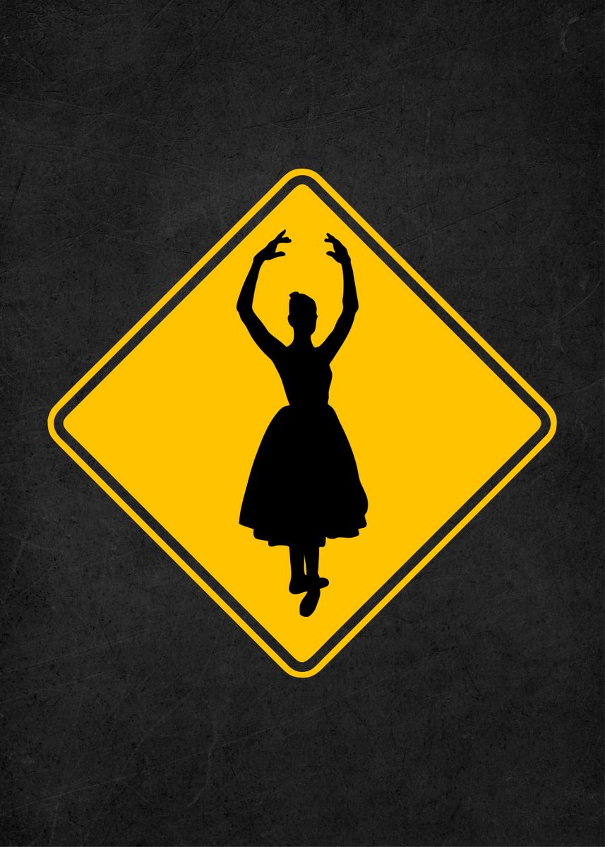 'ballet sign' Poster, picture, metal print, paint by Bestselling cool ...