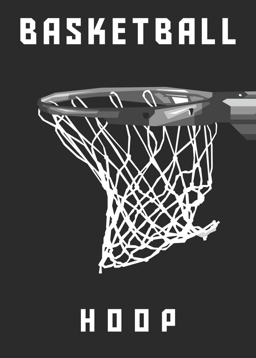 'WPAP Basketball Hoop Art' Poster by Rizky Dwi Displate
