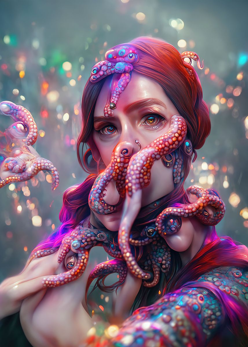 Octopus Girl Poster By Machine Delusions Displate 4-uncommon-sexual-fantasies-and-what-they-mean-psychology-today