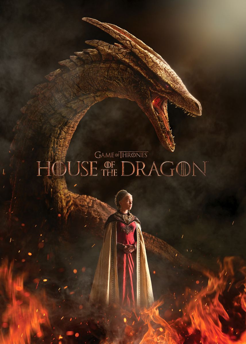 'House of the Dragon 1' Poster, picture, metal print, paint by House of