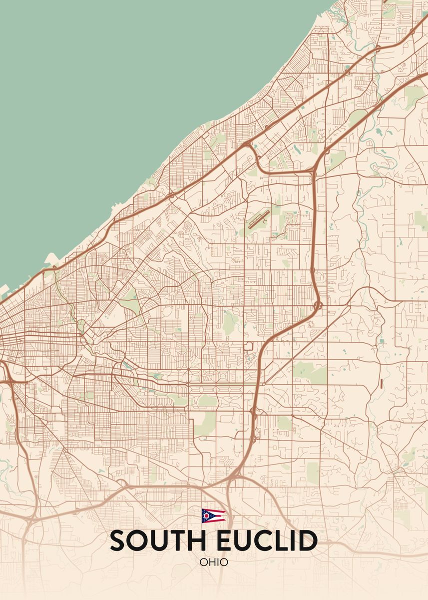 'South Euclid OH' Poster by IMR Designs Displate