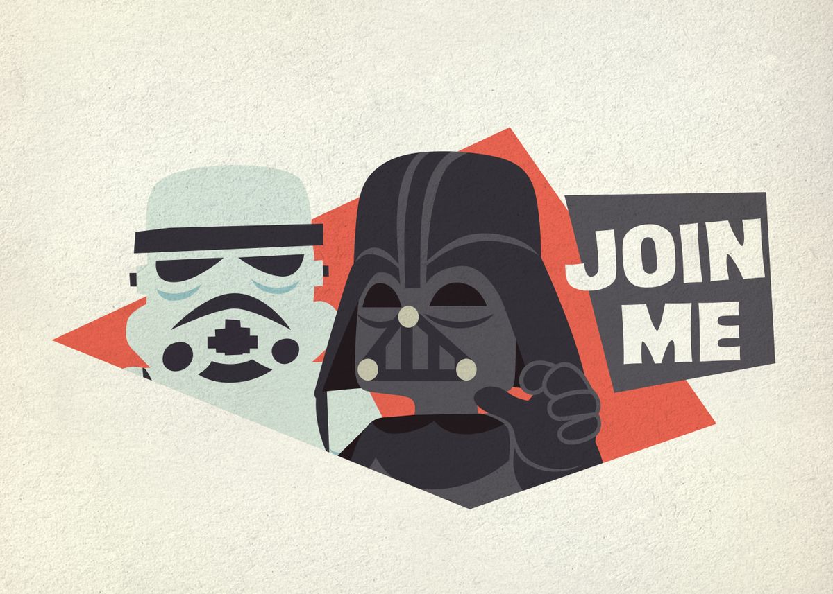 'Join me' Poster by Star Wars Displate
