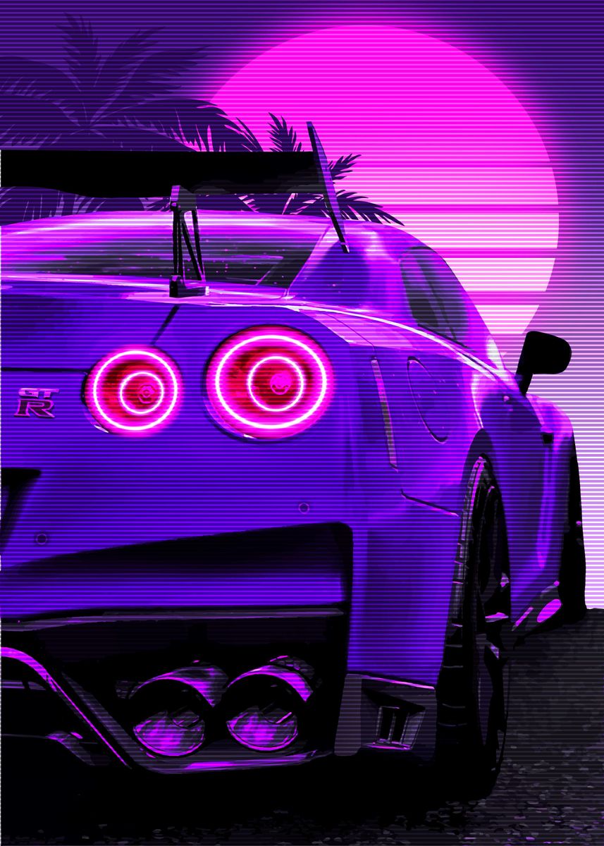 'Gtr r34 skyline' Poster, picture, metal print, paint by Boon Edgar ...