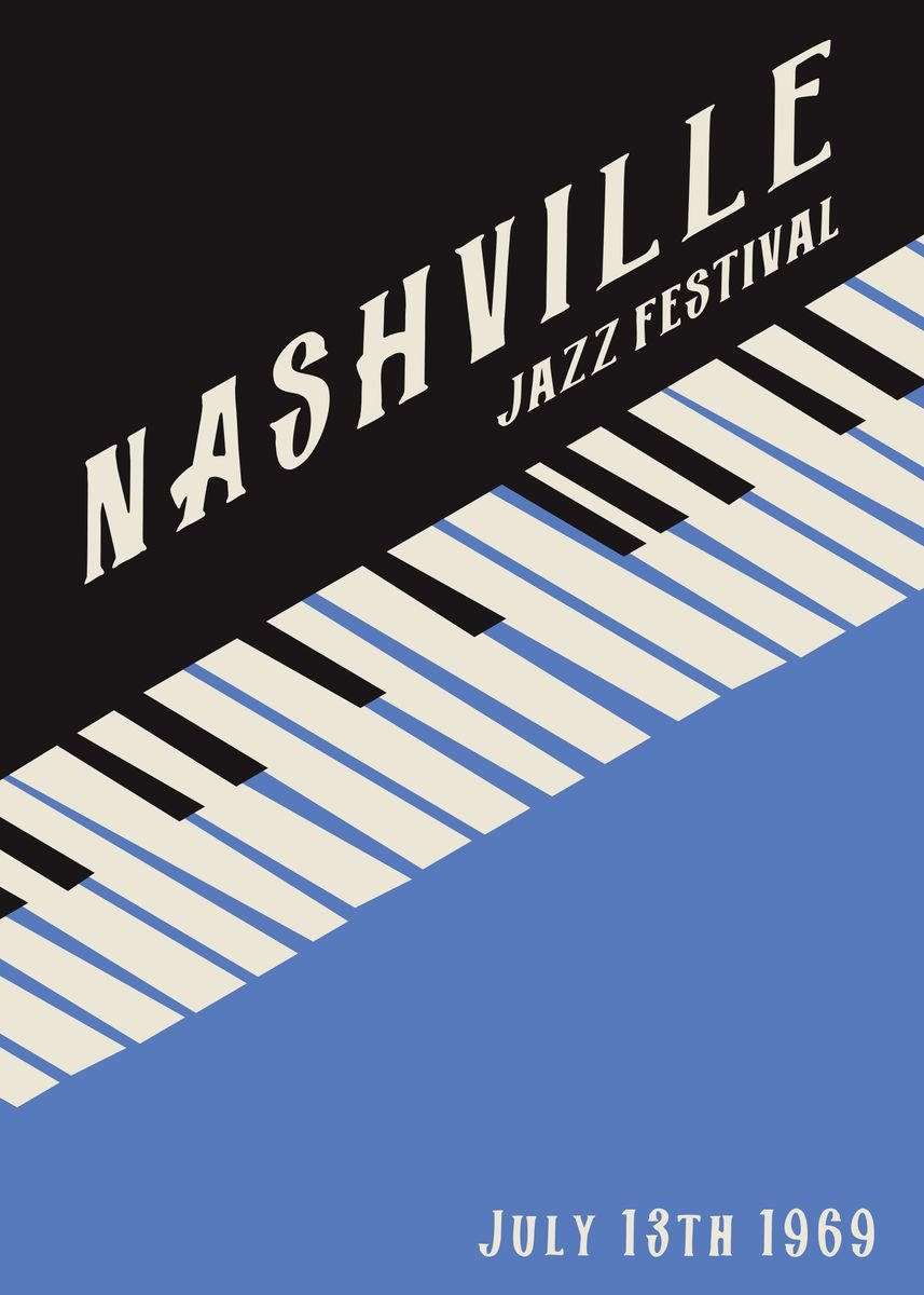 'Nashville Jazz Festival' Poster by BluePinkPanther Displate