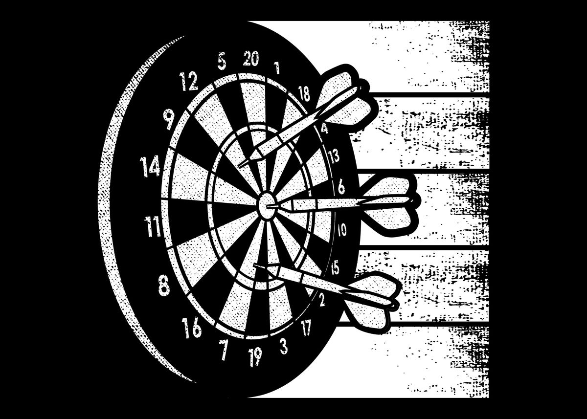 vintage-darts-dartboard-poster-by-professionaldesigns-displate