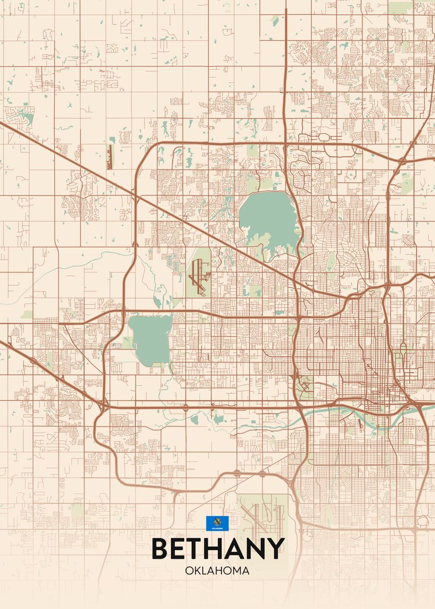 'Bethany OK' Poster by IMR Designs Displate