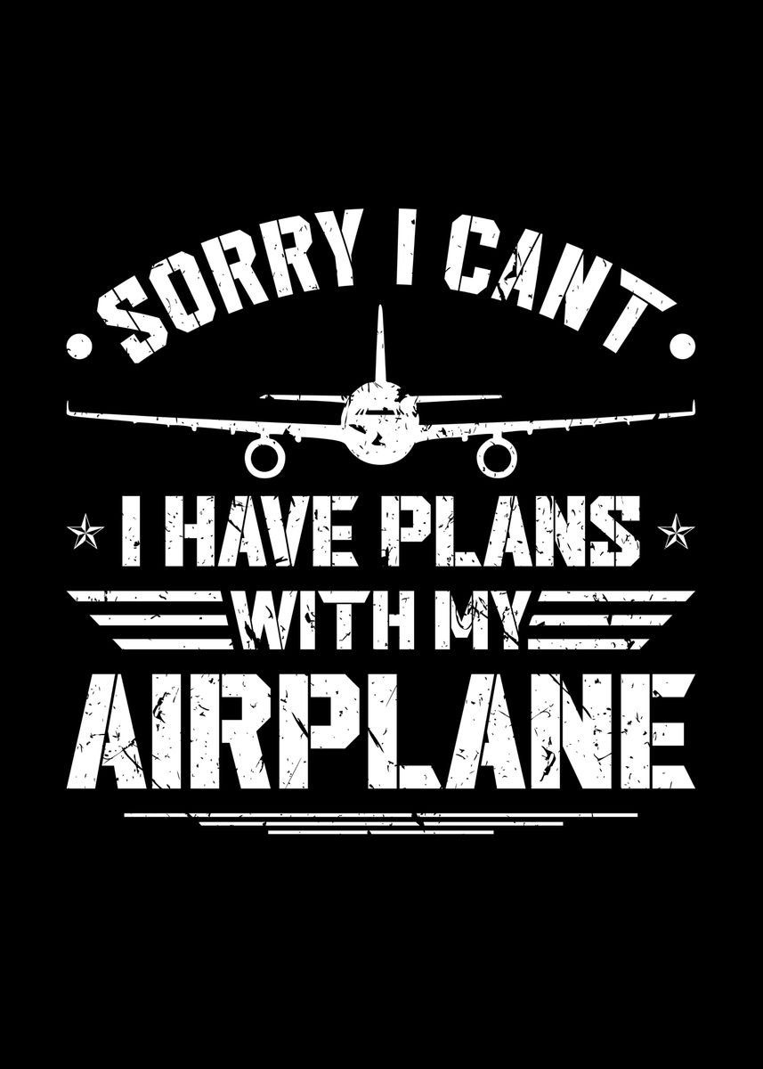 'Plans Airplane Pilots' Poster by HumbaHarry Geitner | Displate