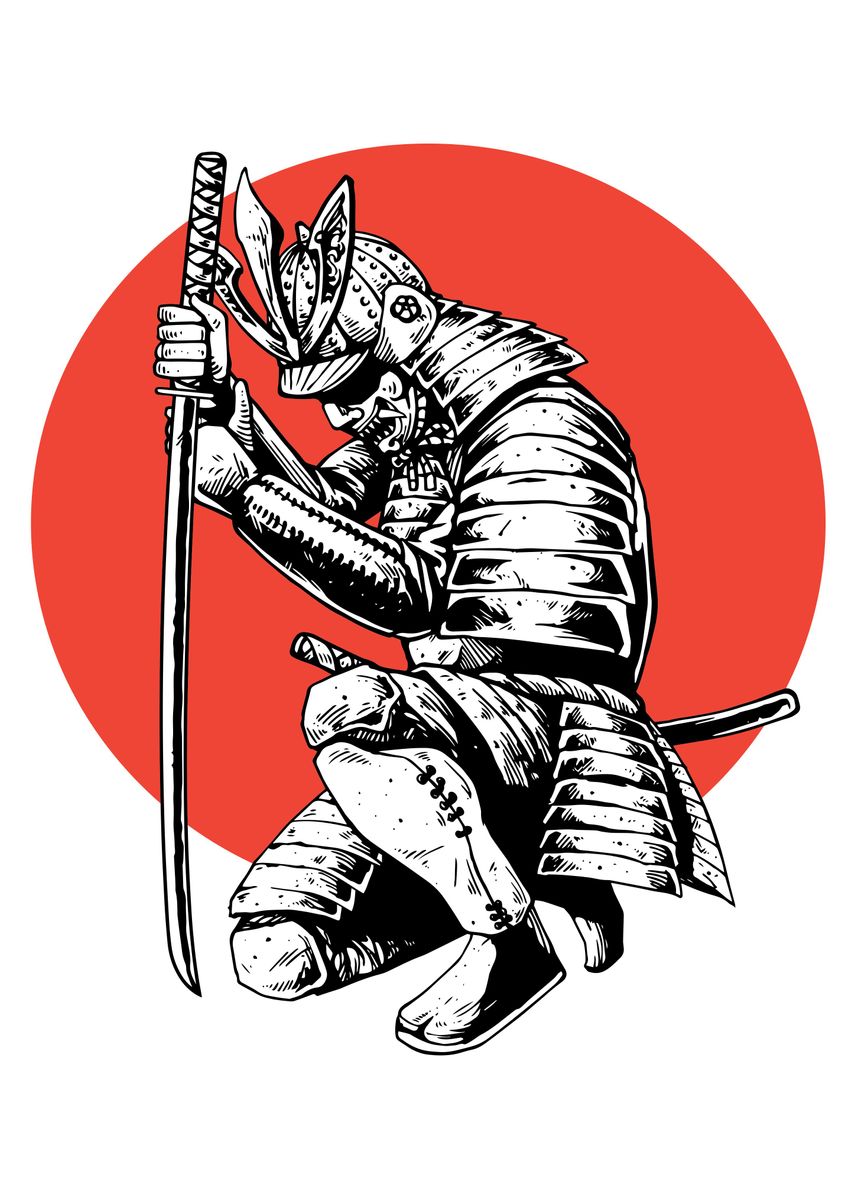 'Samurai warrior' Poster by Lloyd Studio Displate