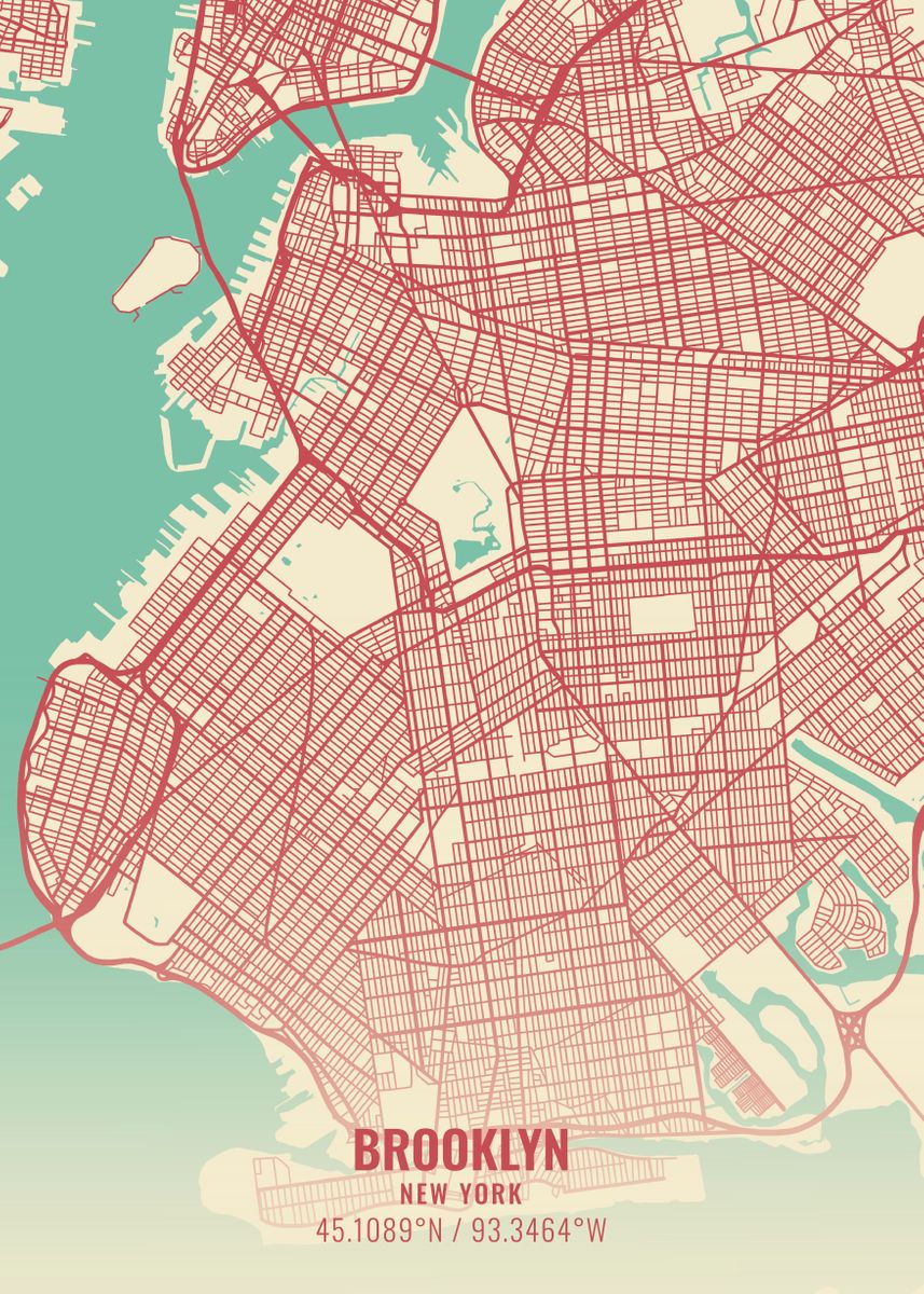 'Brooklyn' Poster by Mr Penguin Displate