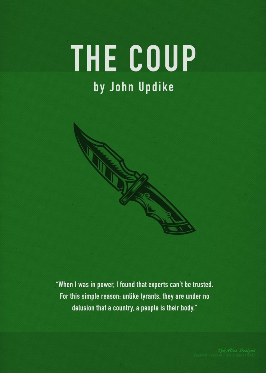 'The Coup by John Updike' Poster by Design Turnpike Displate