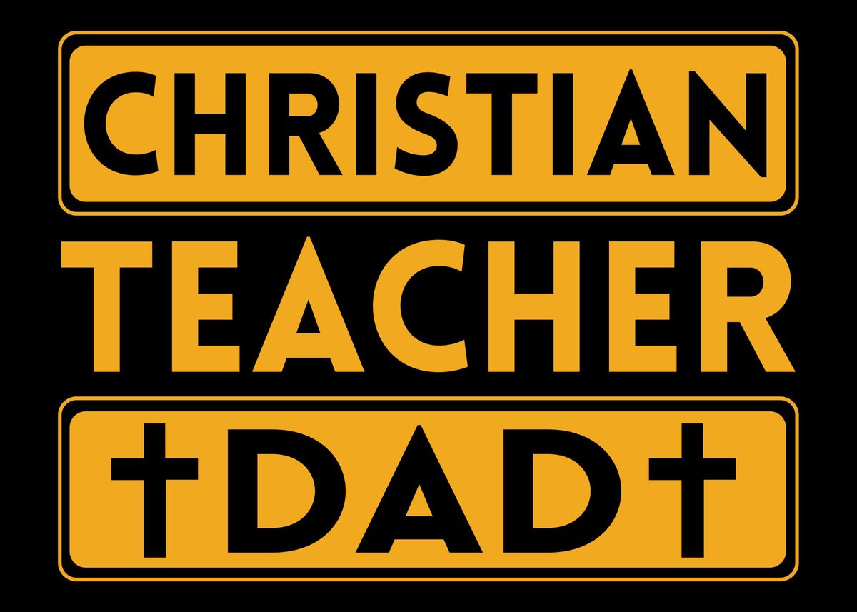 'Christian Teacher' Poster by BobbyBubble Displate