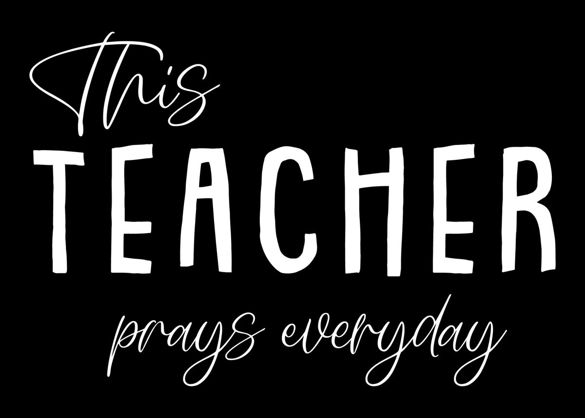 'Christian Teacher' Poster by BobbyBubble Displate