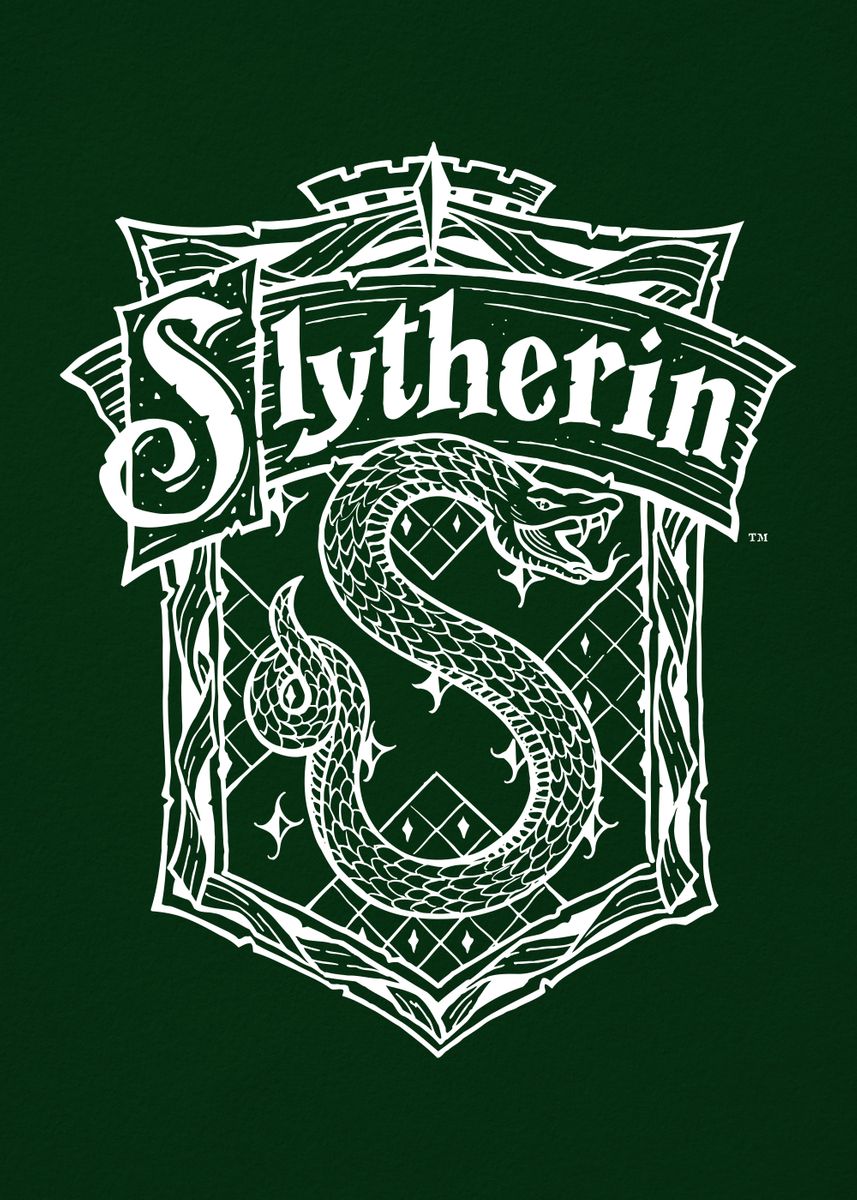 Harry Potter - Slytherin Crest #1 Digital Art by Brand A - Fine