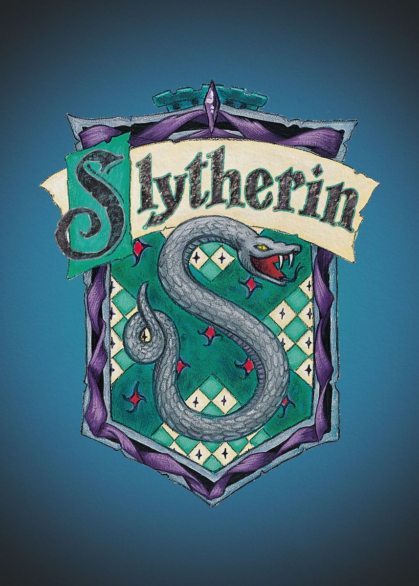 Harry Potter Slytherin Crest Metal Magnet