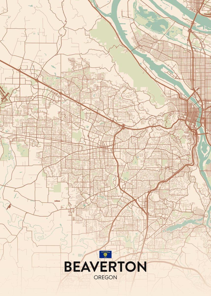 'Beaverton OR' Poster by IMR Designs Displate