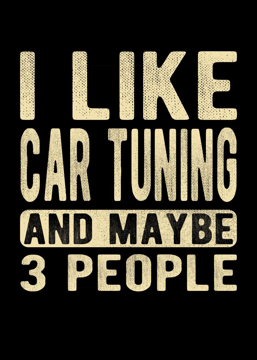 'Car tuning' Poster by schmugo Displate