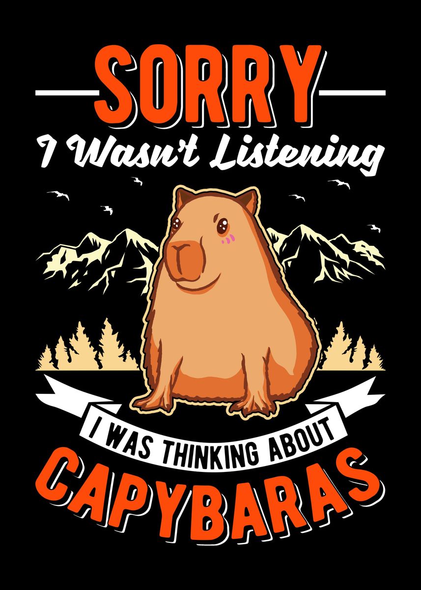 'capybara Lovers Capibara' Poster By Favoriteplates 