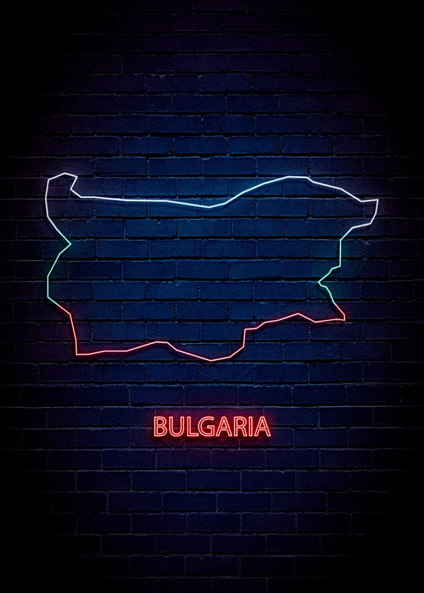 'bulgaria' Poster, picture, metal print, paint by ke ke | Displate