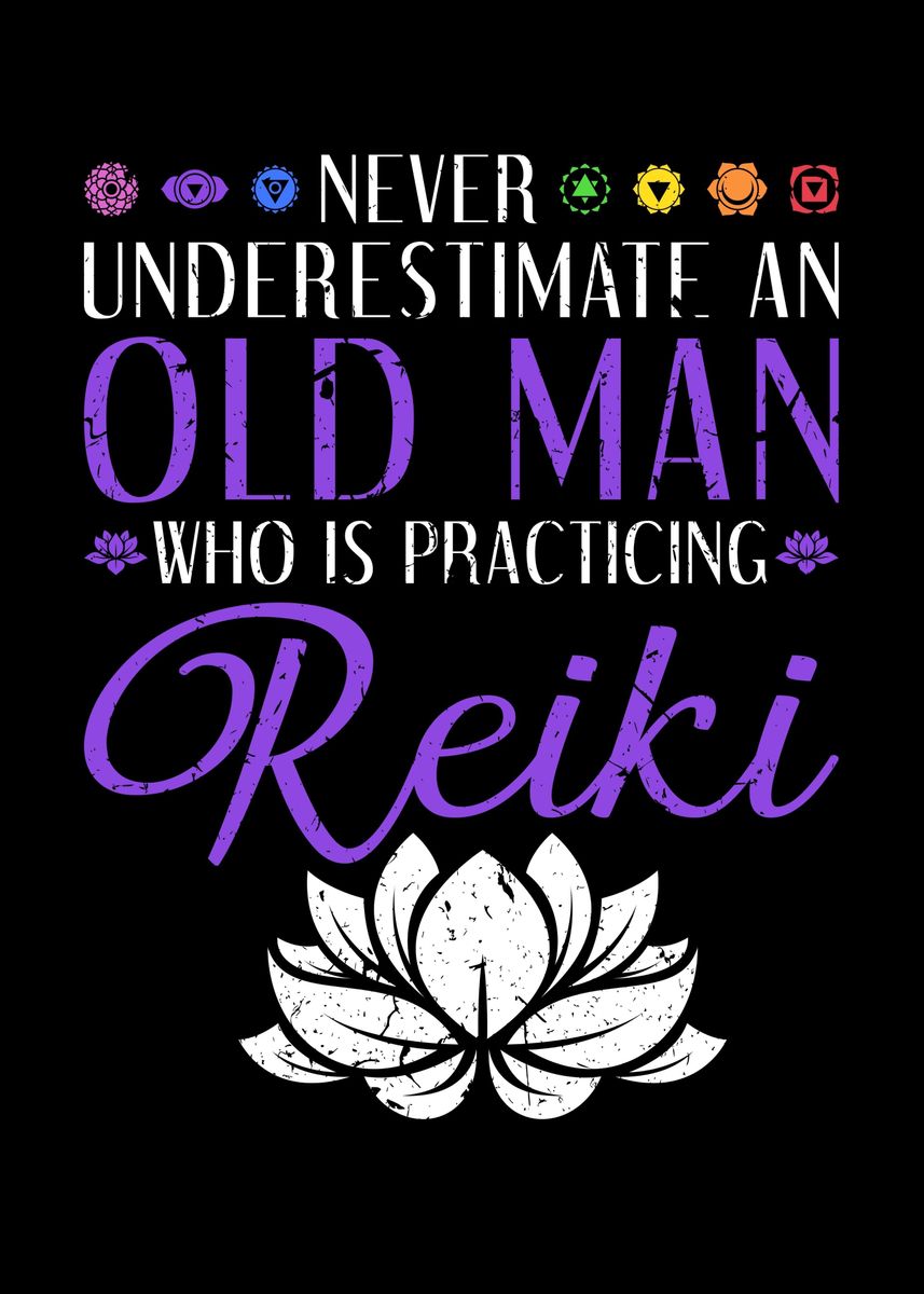 'Reiki Master' Poster, picture, metal print, paint by HumbaHarry