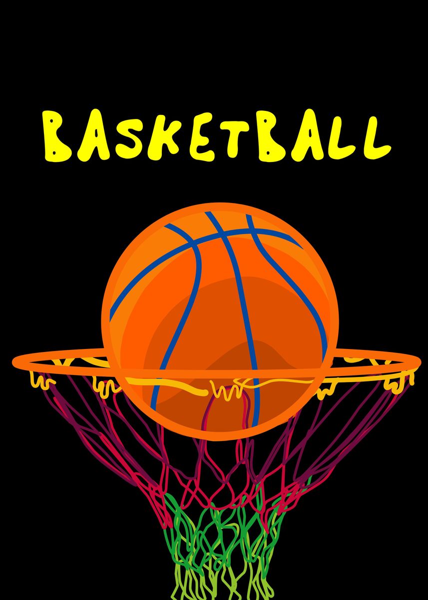 'basketball poster' Poster by Mshel Tyan Displate