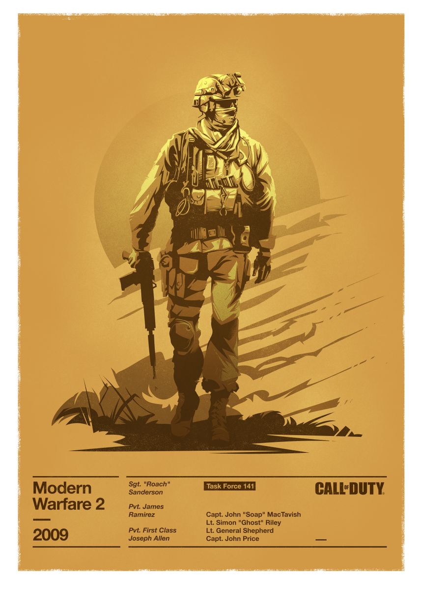 Modern Warfare 2 Poster COD Classic