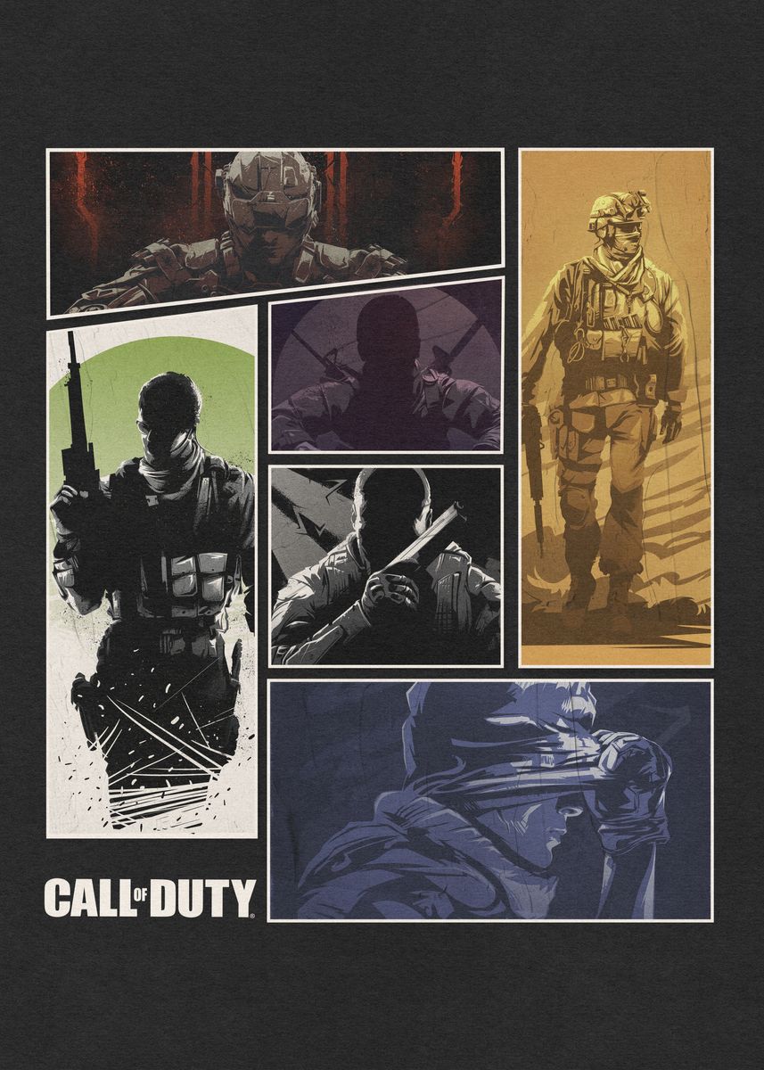 'Call of Duty Compilation' Poster, picture, metal print, paint by Call ...