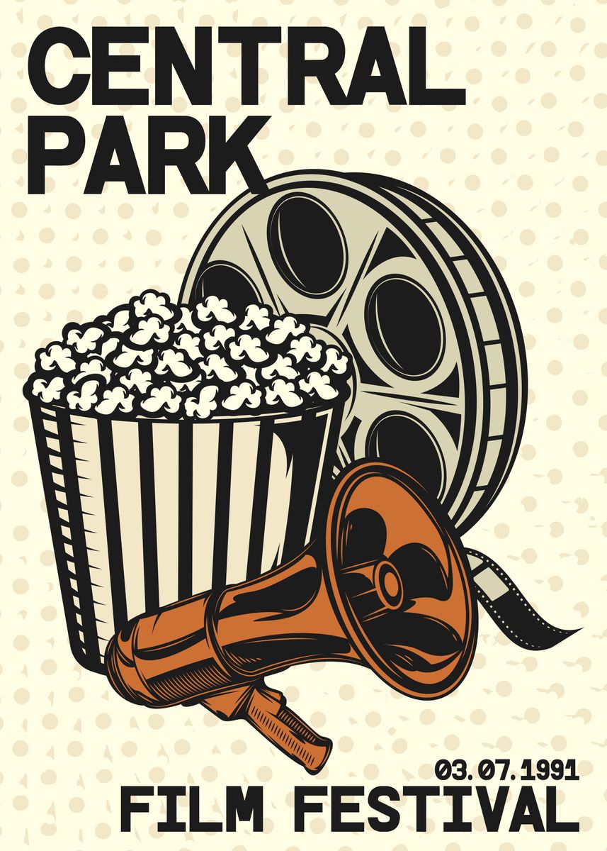 'Central Park Film Festival' Poster by BluePinkPanther Displate
