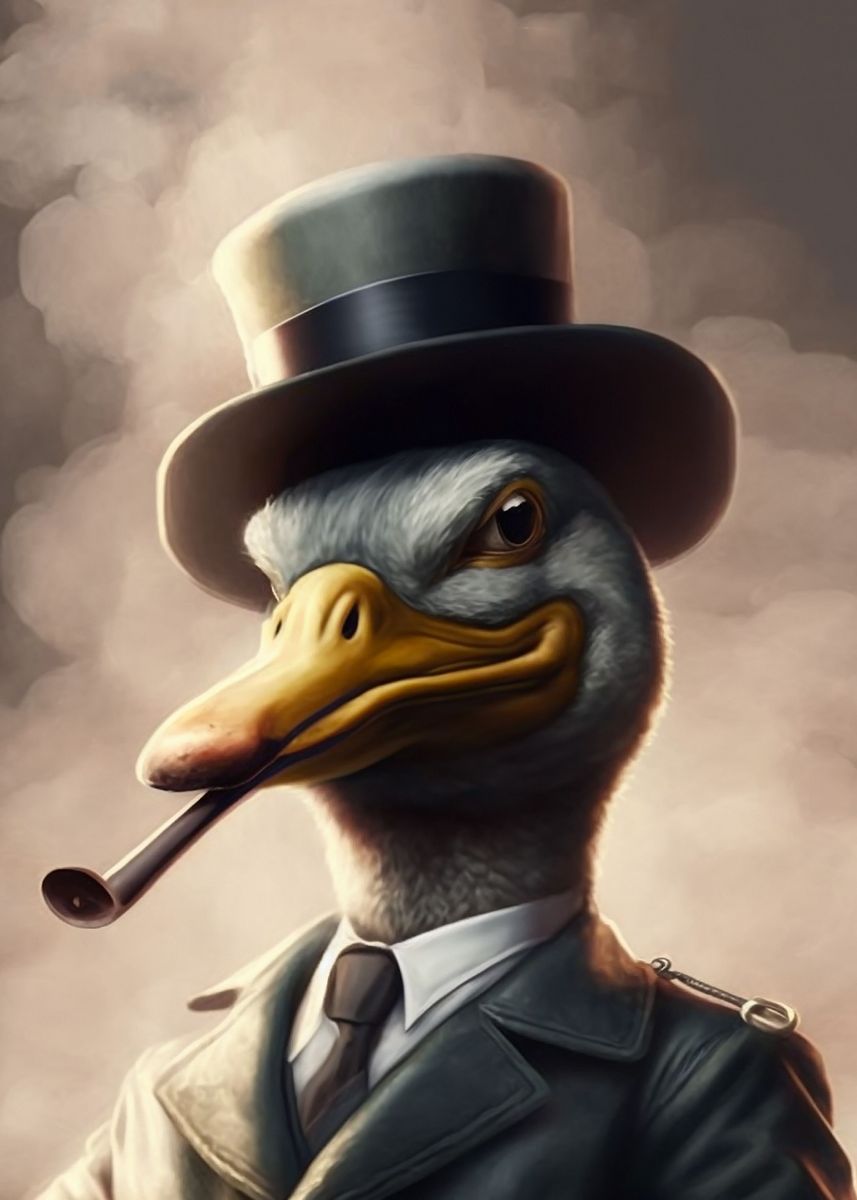 Duck Mafia Painting Poster By Super Anima Displate duck-mafia-painting-poster-by-super-anima-displate
