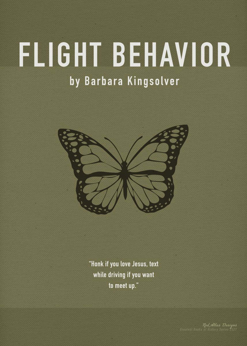 'Flight Behavior Book' Poster by Design Turnpike Displate