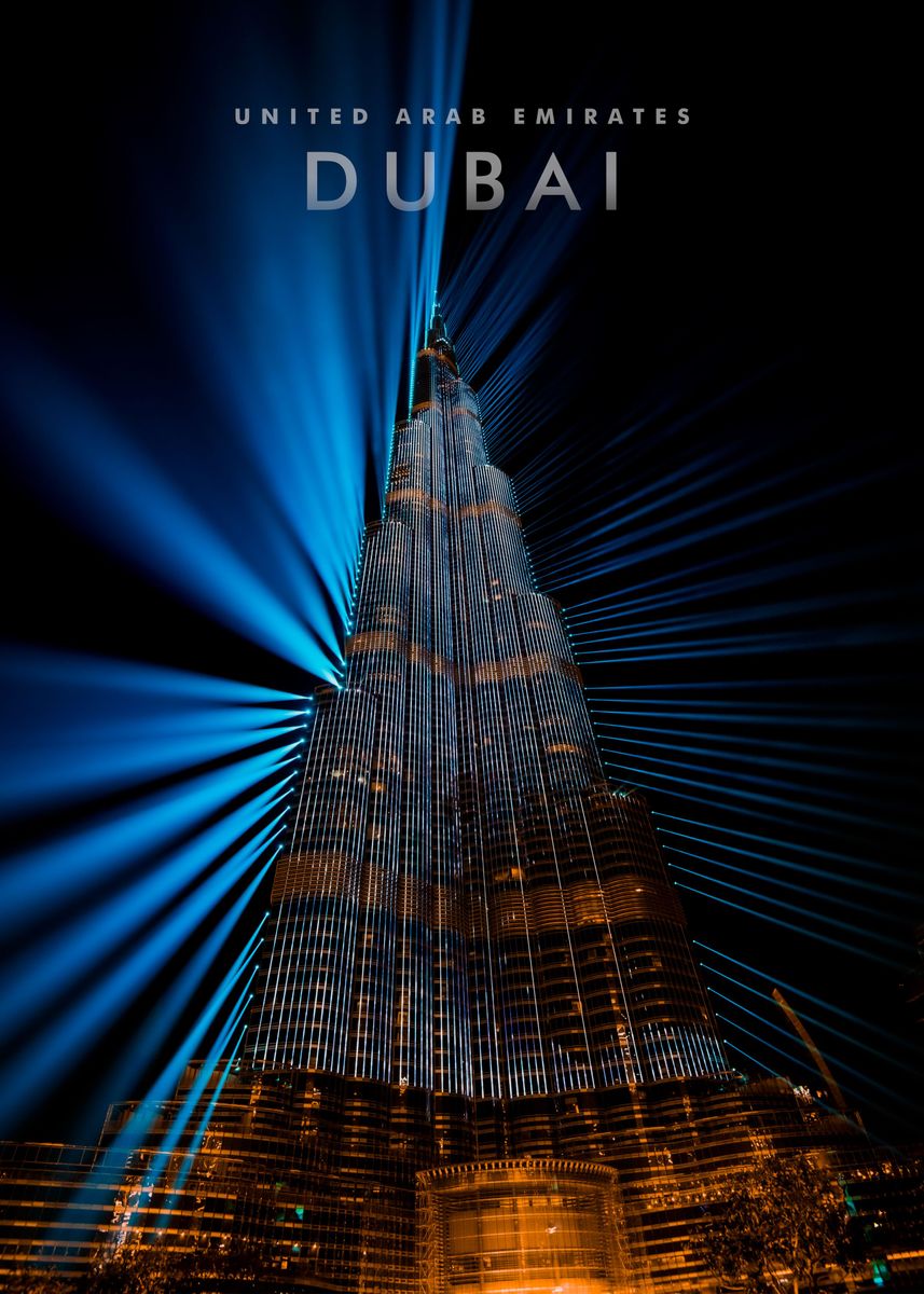 'Dubai Tower' Poster, picture, metal print, paint by Merah Djoeang ...