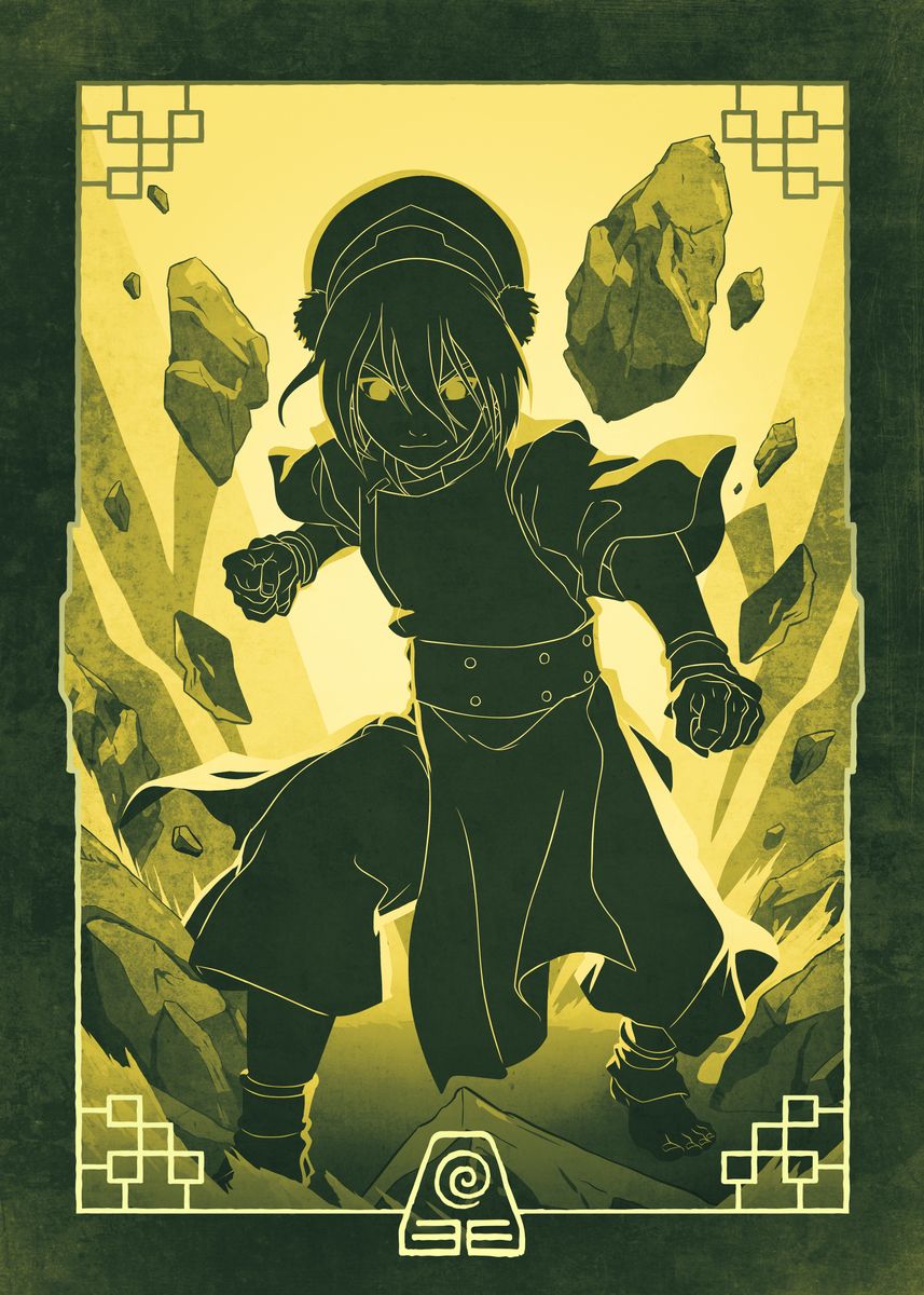 Toph Earth Kingdom' Poster, picture, metal print, paint by Avatar