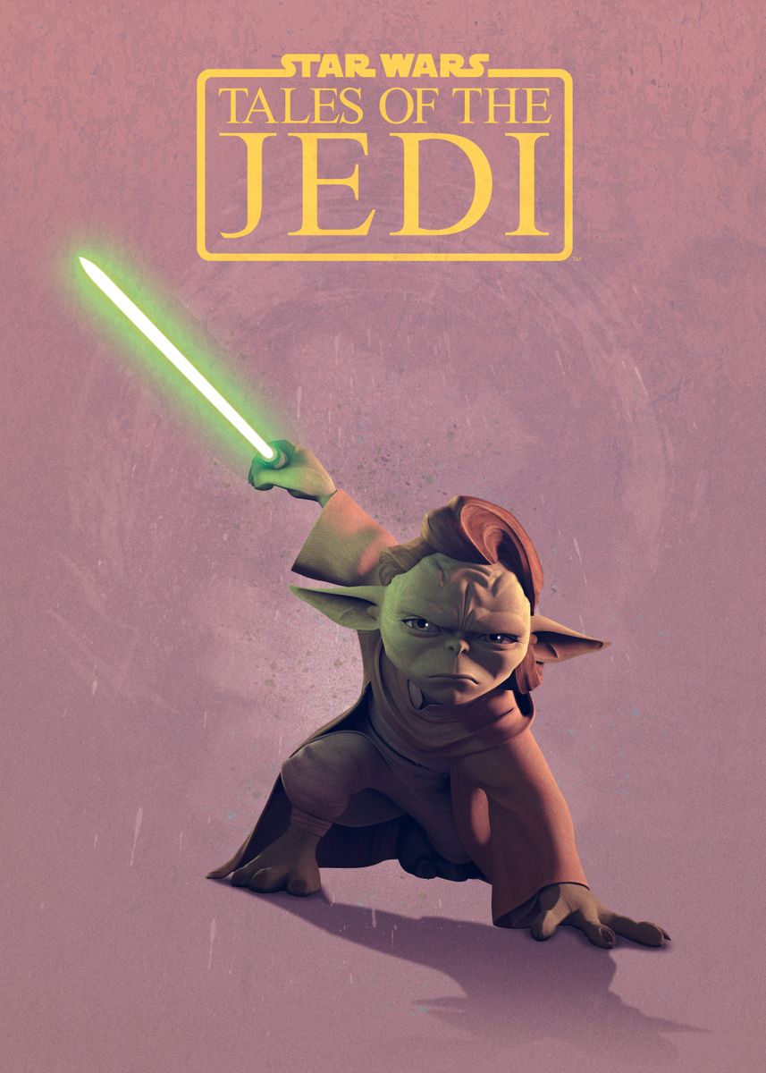 'Yaddle -removed' Poster, picture, metal print, paint by Star Wars | Displate