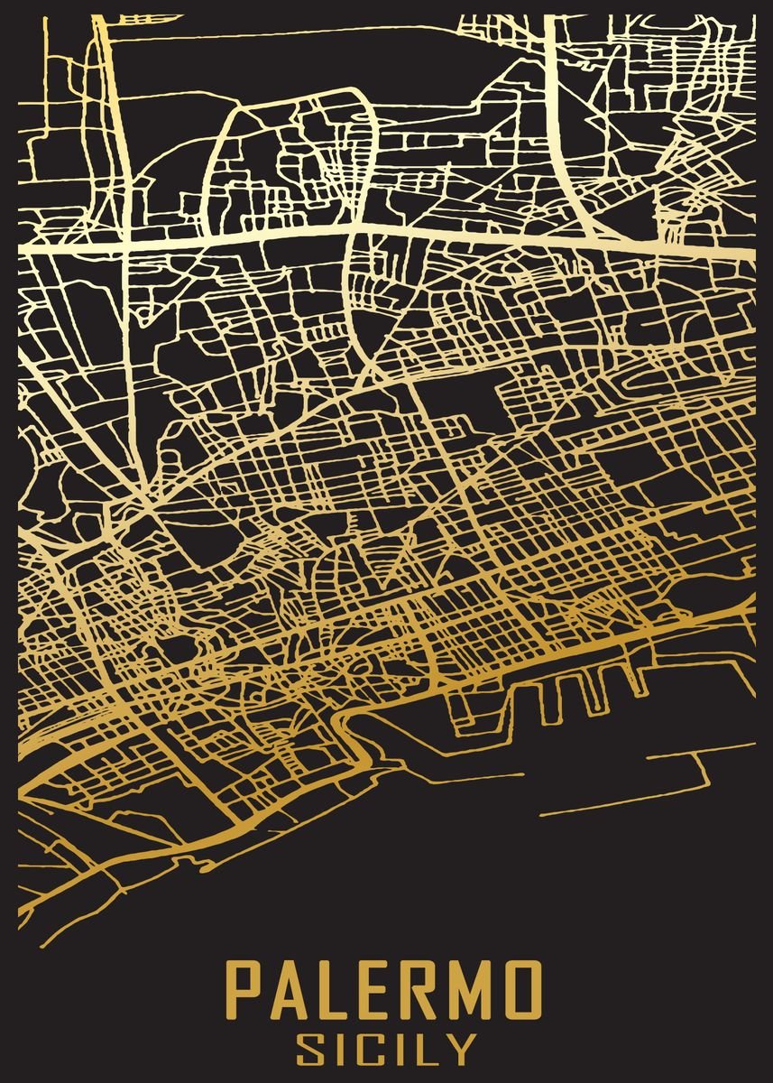 Palermo Sicily City Map Poster By SheldonBennett Studio Displate   6ded9fe709ed02ea867ac8bedf1fdfcd 1983ef2bd0f2ca23f796ae32d5278a6c 