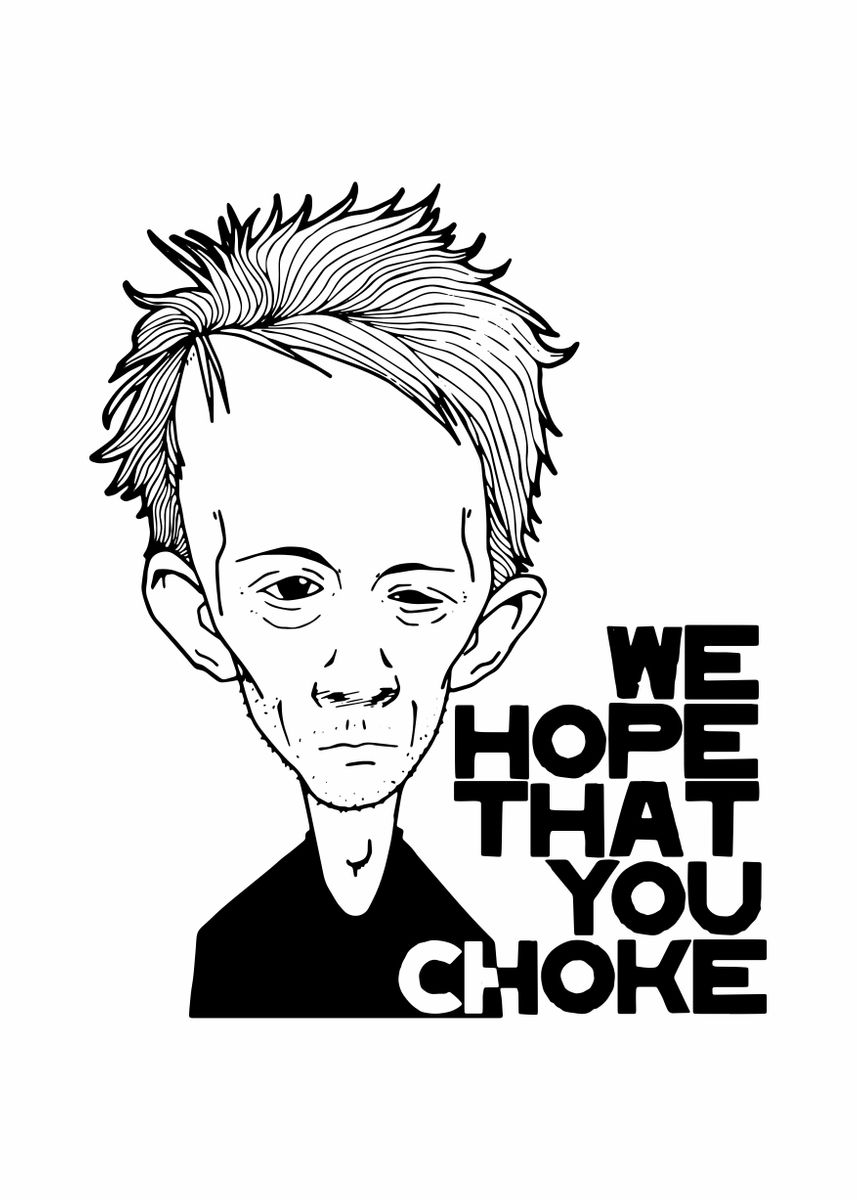 'That you choke' Poster, picture, metal print, paint by Sky Vie Displate