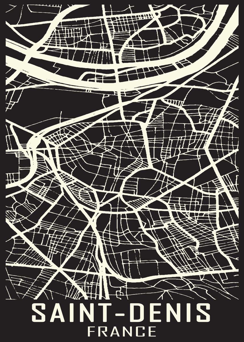 'Saint Denis France City' Poster by HildaWarren Studio Displate