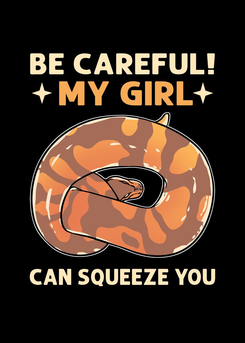 'My Girl Can Squeeze You' Poster by Fabian El Matador Displate