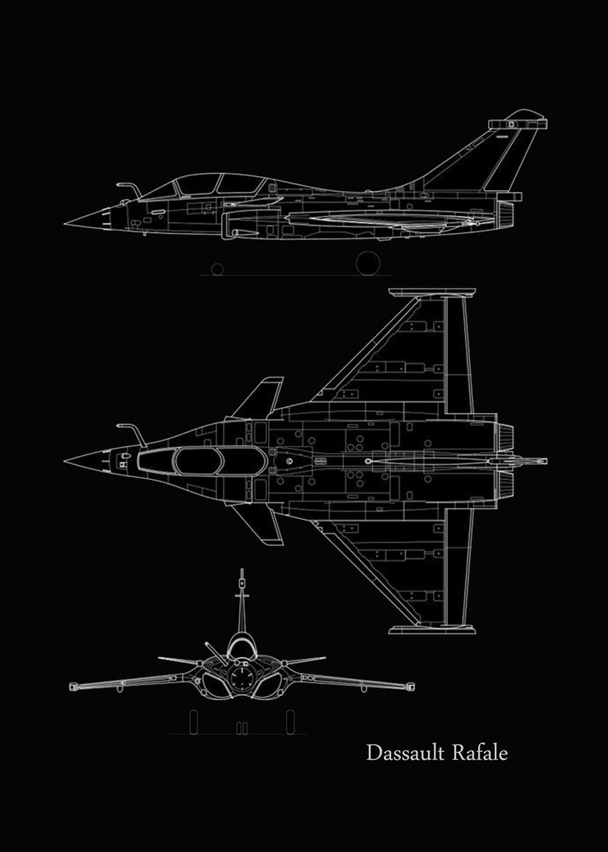 dassault-rafale-poster-picture-metal-print-paint-by-mod-yof-displate