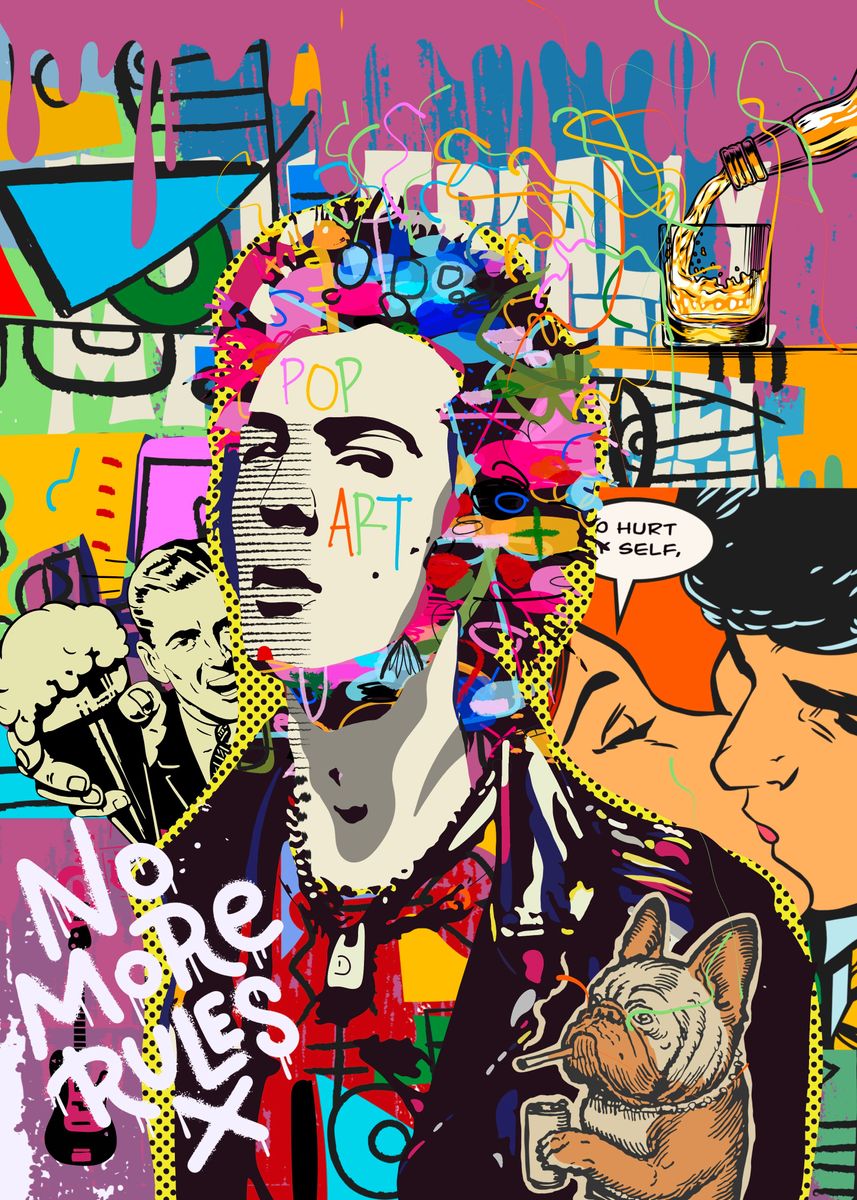Pop Punk Poster By Mild Pic Displate pop-punk-poster-by-mild-pic-displate