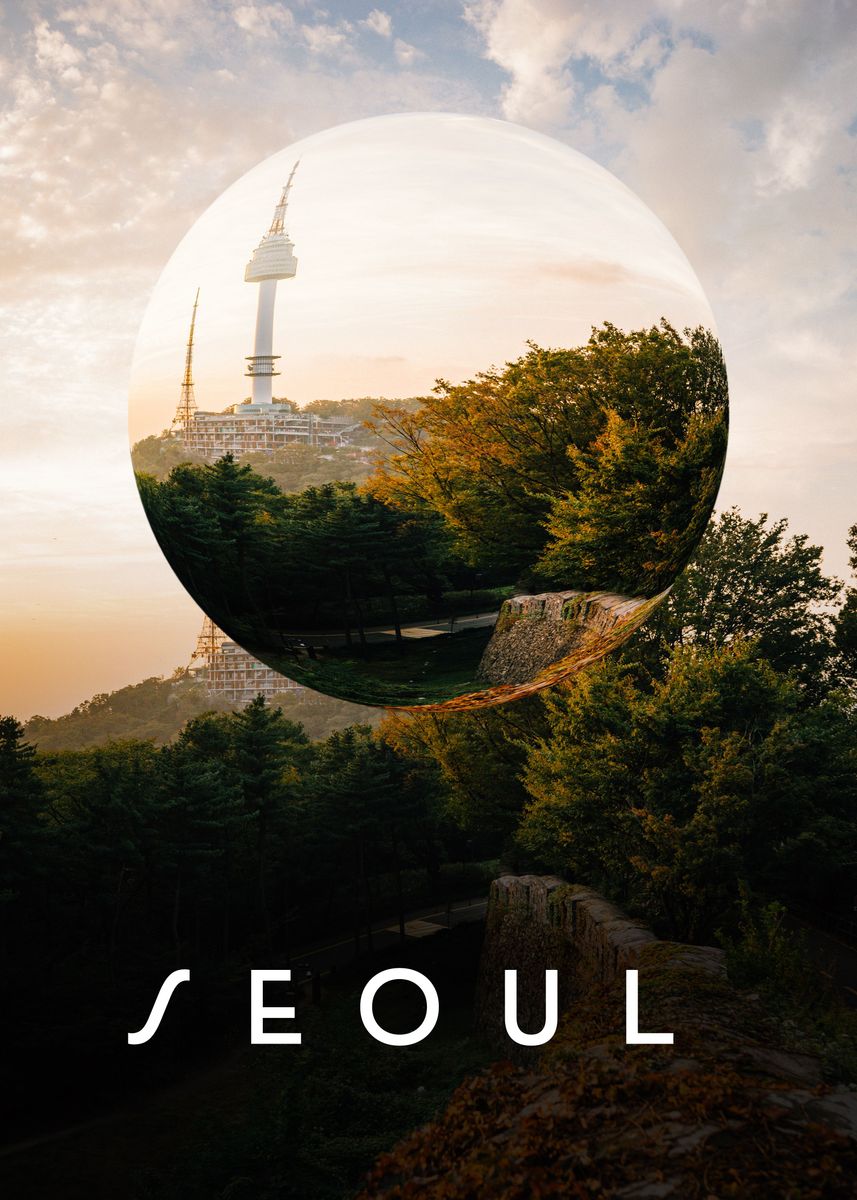  seoul glass orb poster by bipin adhikari displate