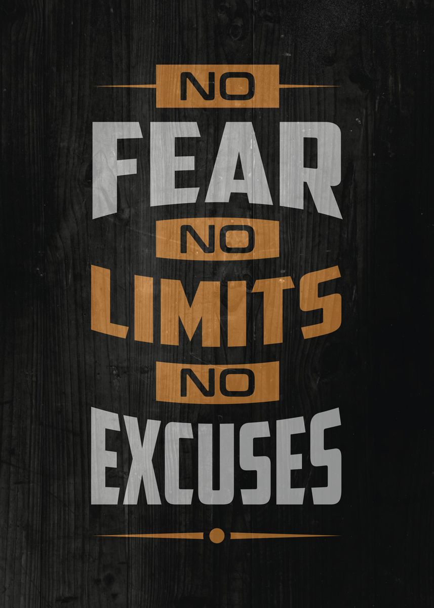 'No Excuses' Poster, picture, metal print, paint by tobirama senju ...