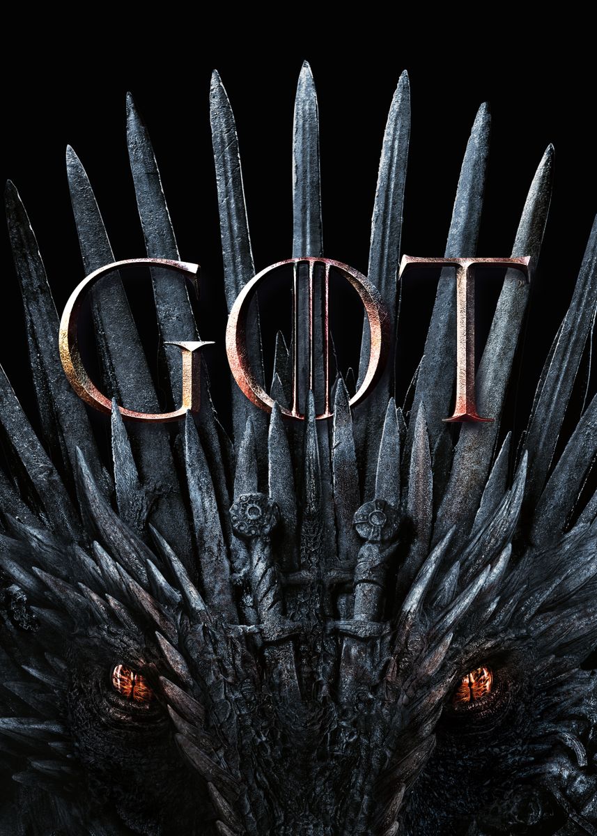 'GOT season 8 key art 1' Poster, picture, metal print, paint by Game of ...