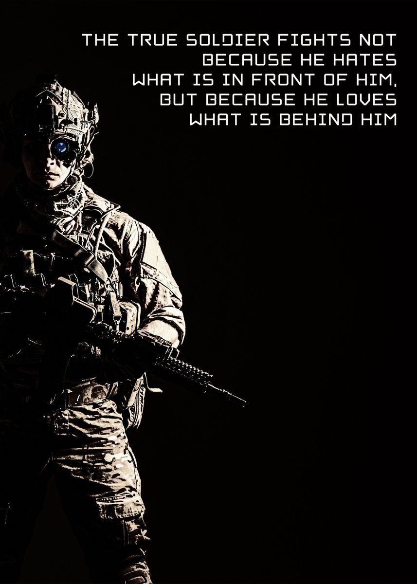 'True soldier' Poster, picture, metal print, paint by Getmilitaryphotos ...