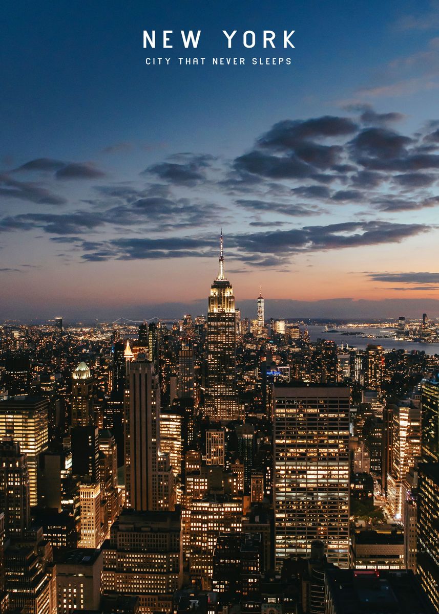 'New York ' Poster, picture, metal print, paint by Big City | Displate